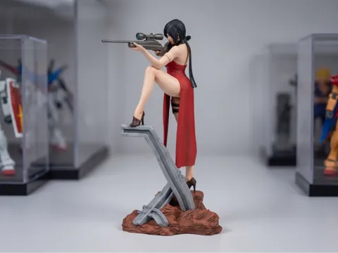 Figura decorativa: Ada Wong Sniper Figure — referencia de MakerWorld