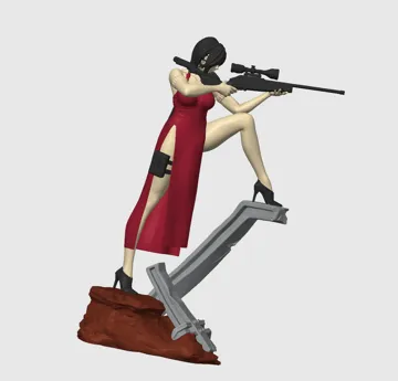 Figura decorativa: Ada Wong Sniper Figure — vista de referencia 4