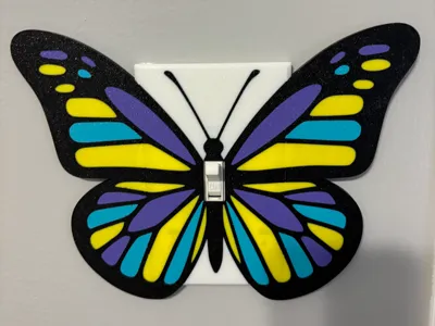 Butterfly light switch cover