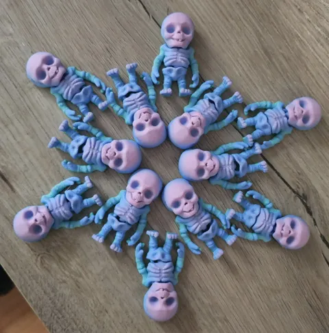 Baby Skeleton Articulated view 3