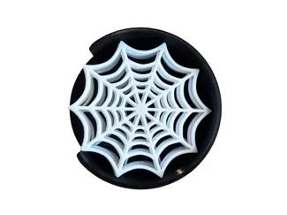 Spider Web Halloween Coaster Set Spooky
