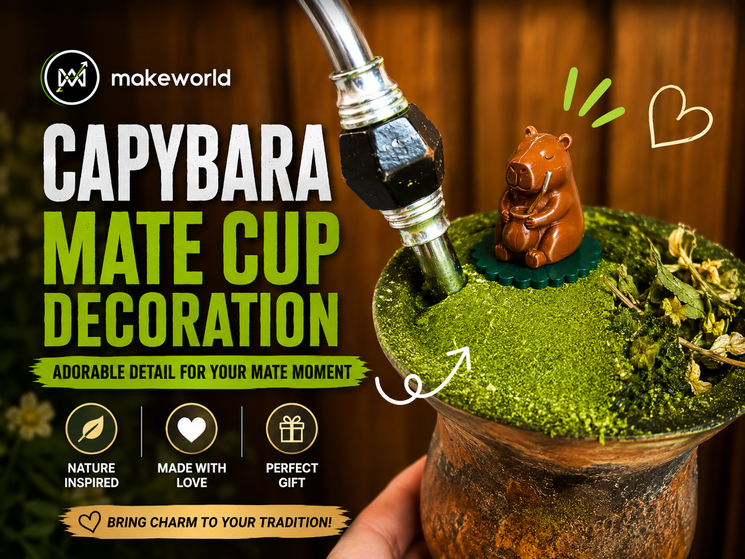 Capybara Mate Cup Decoration
