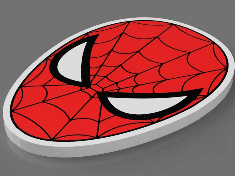 SpiderMan Head Plate COMMERCIAL USE