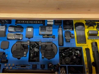 GoPro H12 & Insta360 X3 organizer + accessories