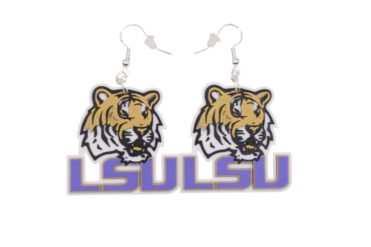 LSU Earrings view 4