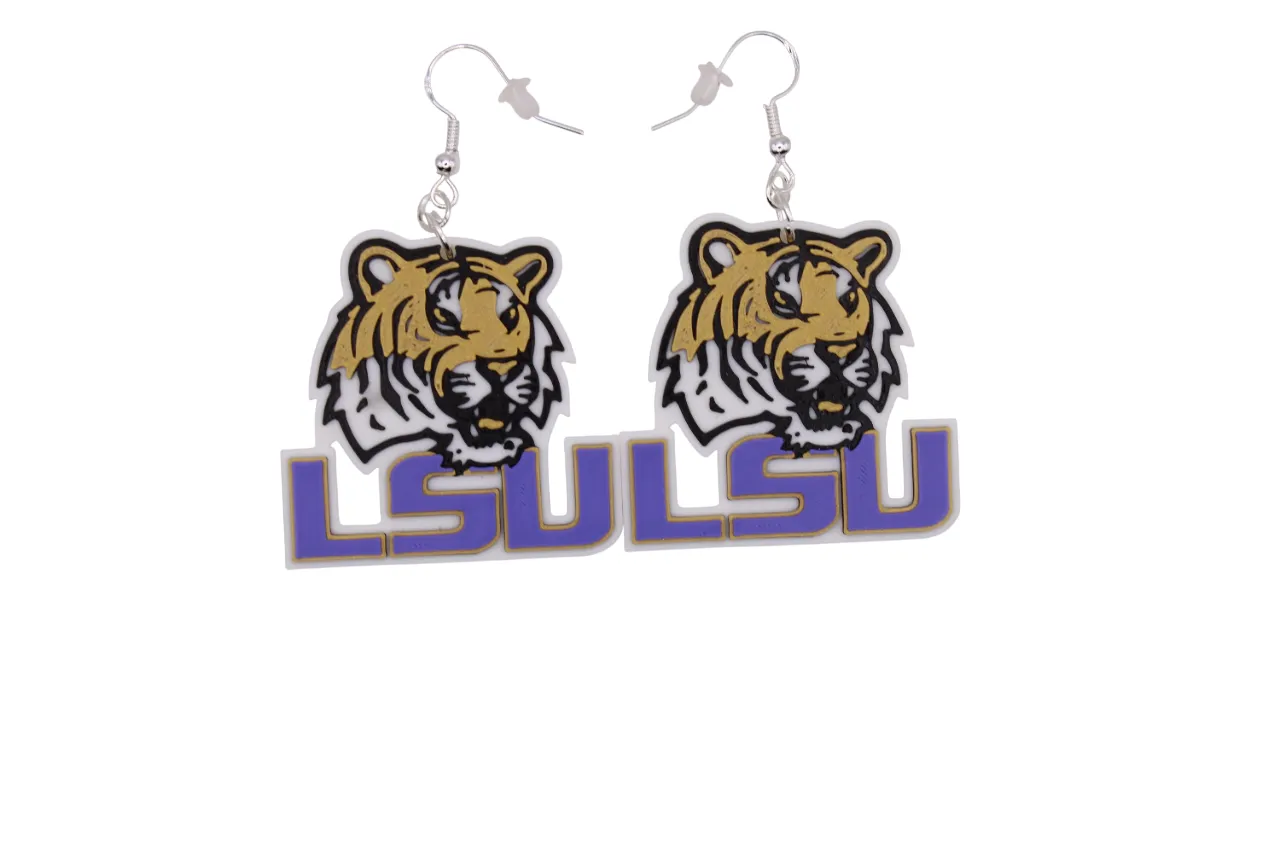 LSU Earrings view 3