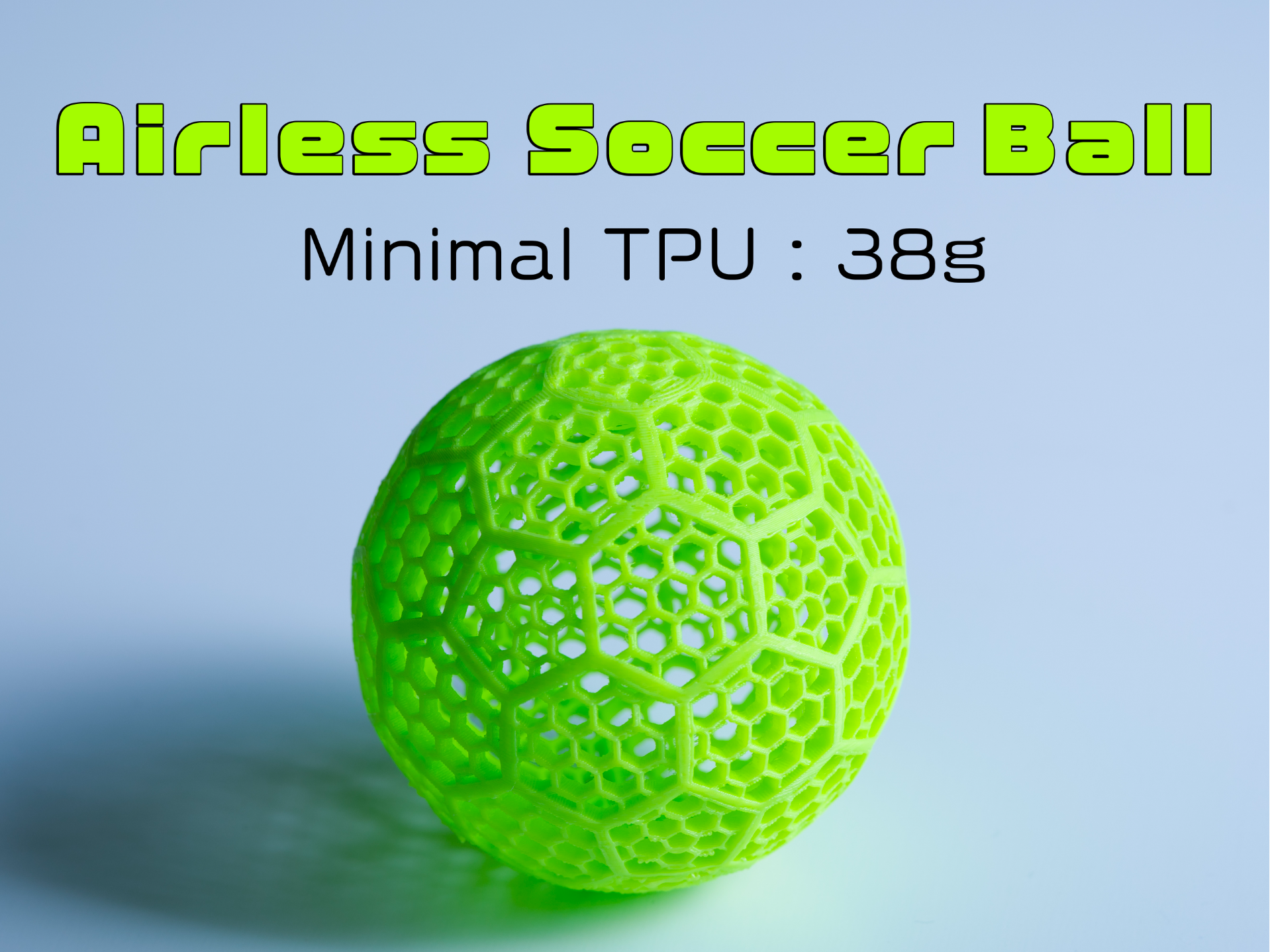 Mini Airless Soccer Ball (Optimized Lattice)