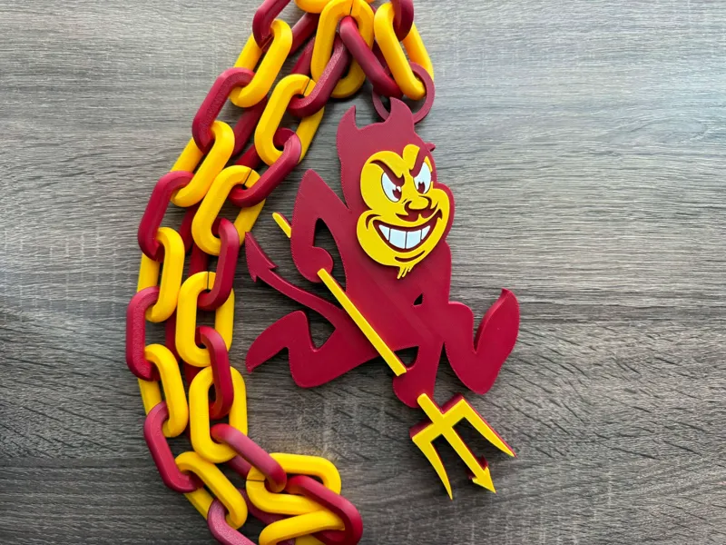 Arizona State Sun Devils Logo Necklace Hype Chain