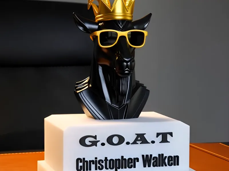 Custom GOAT Trophy – Name Your Legend