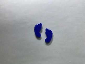 Baby foot decoration