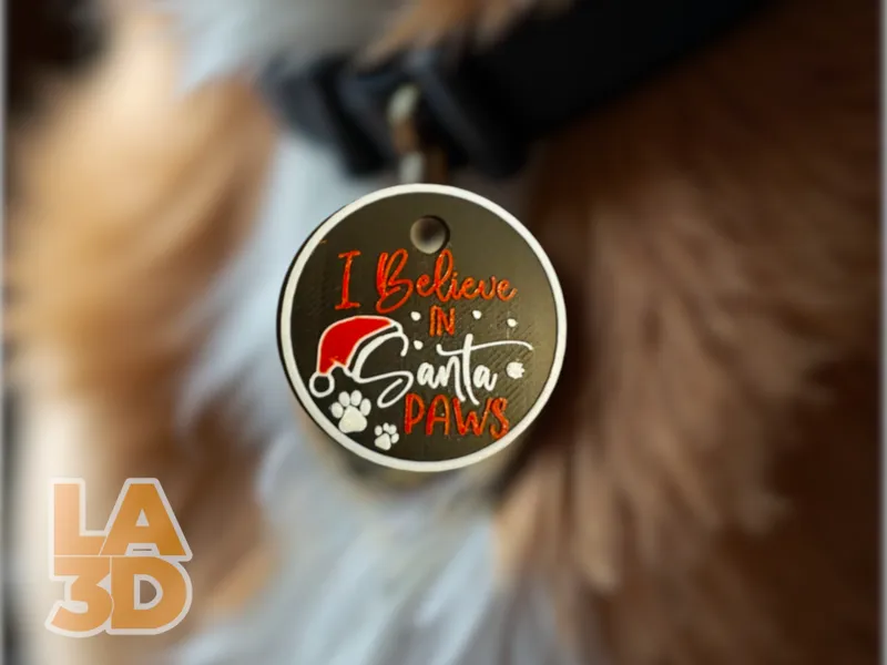 Christmas Themed Pet Tag