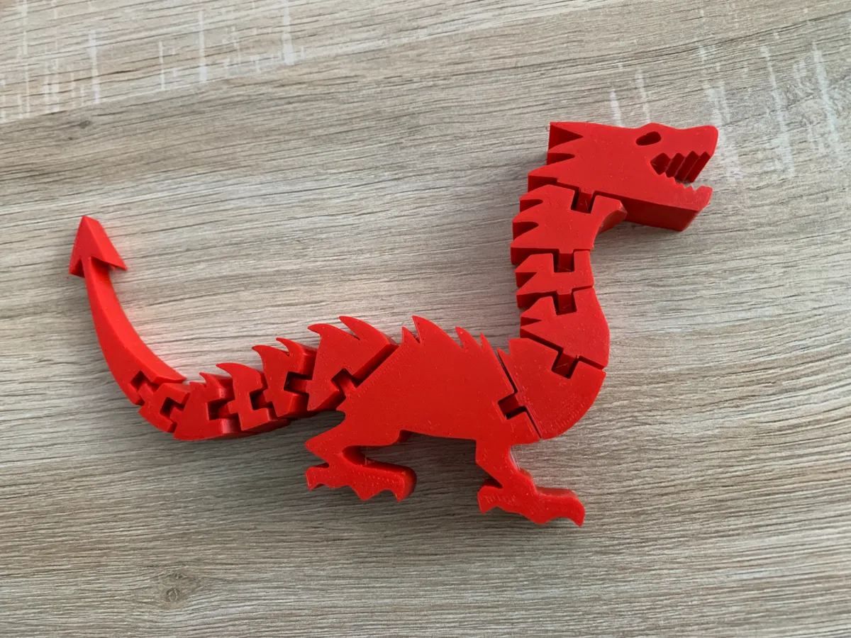 Dragon flexible articulé - Année du Dragon