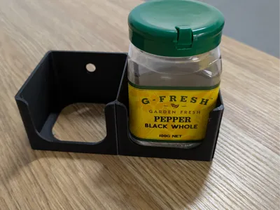 Wall mounted Spice Rack for G-Fresh jars 2 Bay