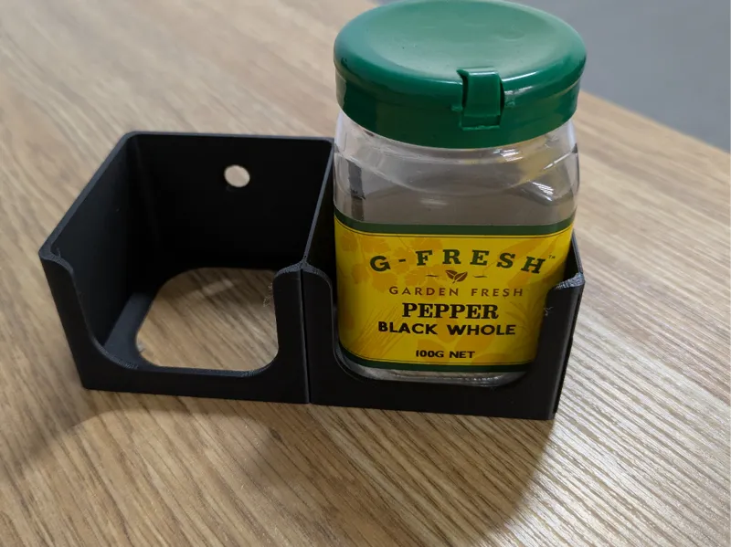 Wall mounted Spice Rack for G-Fresh jars 2 Bay