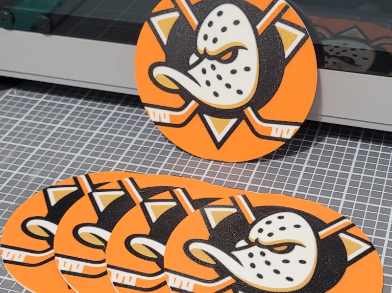 Anaheim Ducks Logo Coaster