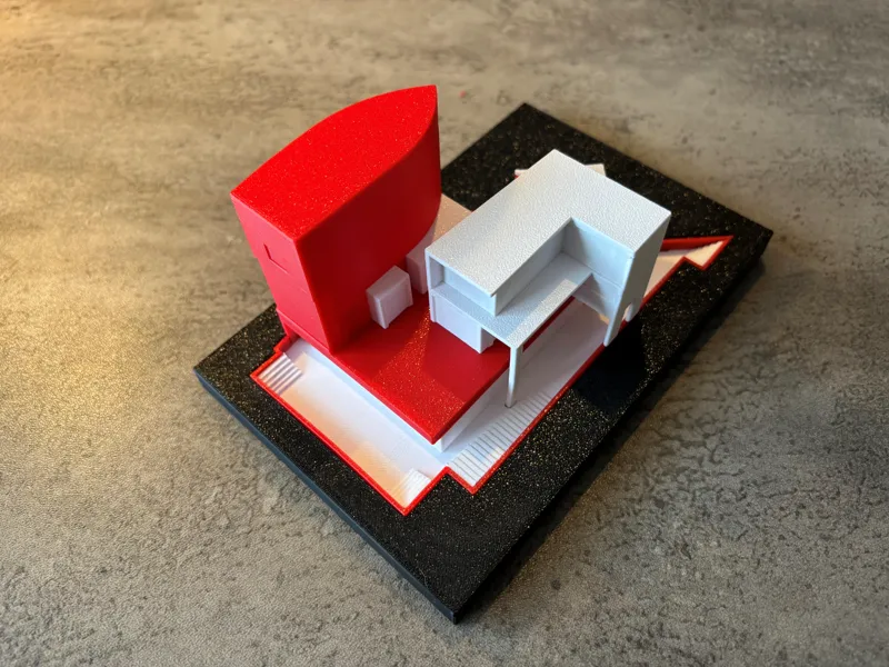 Álvaro Siza : Housing and shopping-Concept model 
