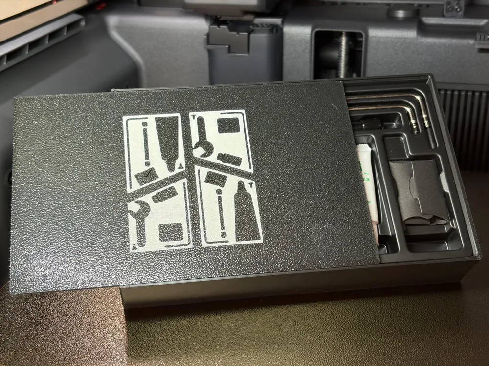 X2D / P2S / H2D Tool Organizer Box Slide Lid - Free 3D Print Model