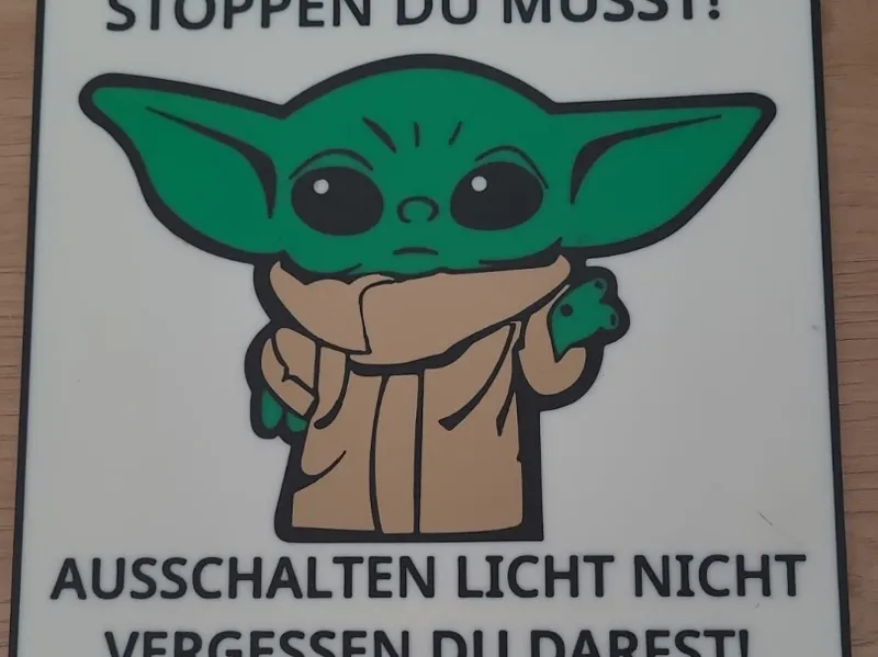 Door Sign_Reminder turn the light off_GERMAN ONLY