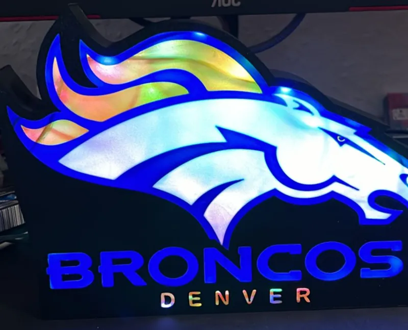 Denver Broncos lamp