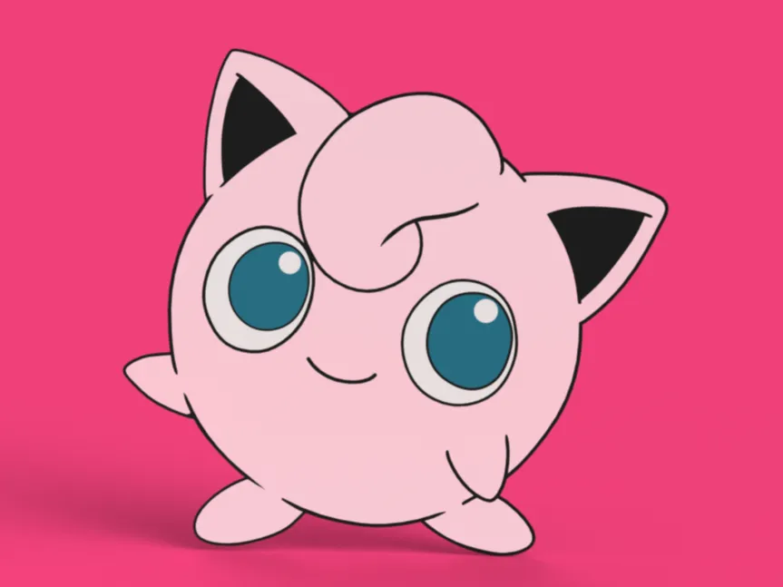 Jigglypuff Wall Art by Sitsero MakerWorld