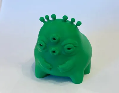 Miniatura 2 do modelo 3D Mouth Faced Alien