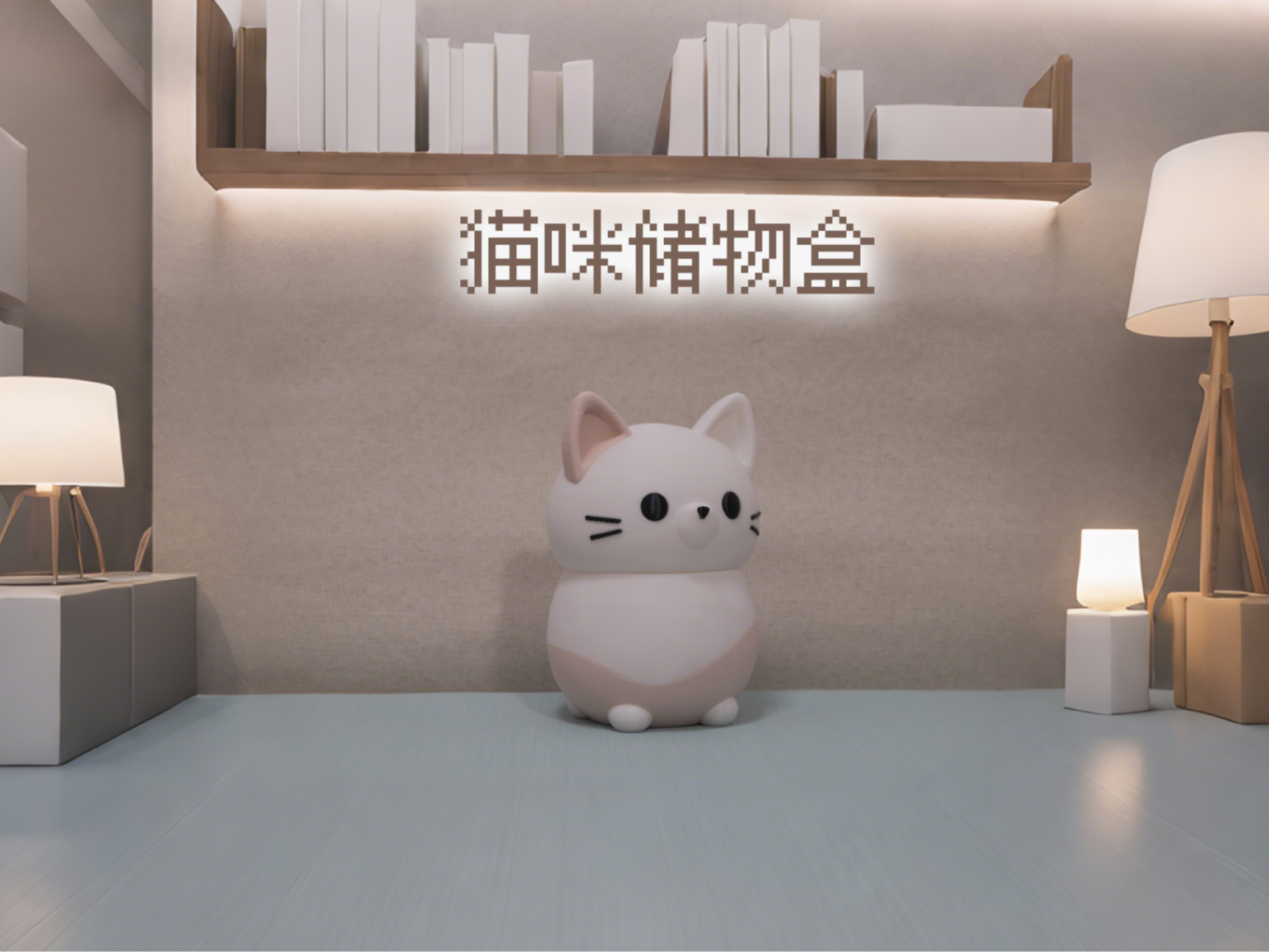 猫咪储物收纳盒