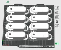 totalobjects-5 200% (A1 mini)0.2mm layer, 3 walls, 0% infill