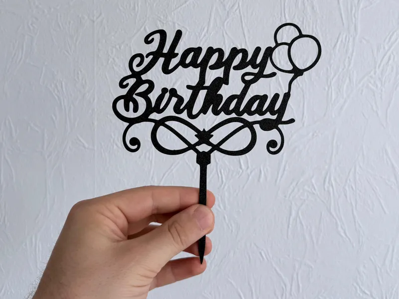 Cake topper - Happy birthday