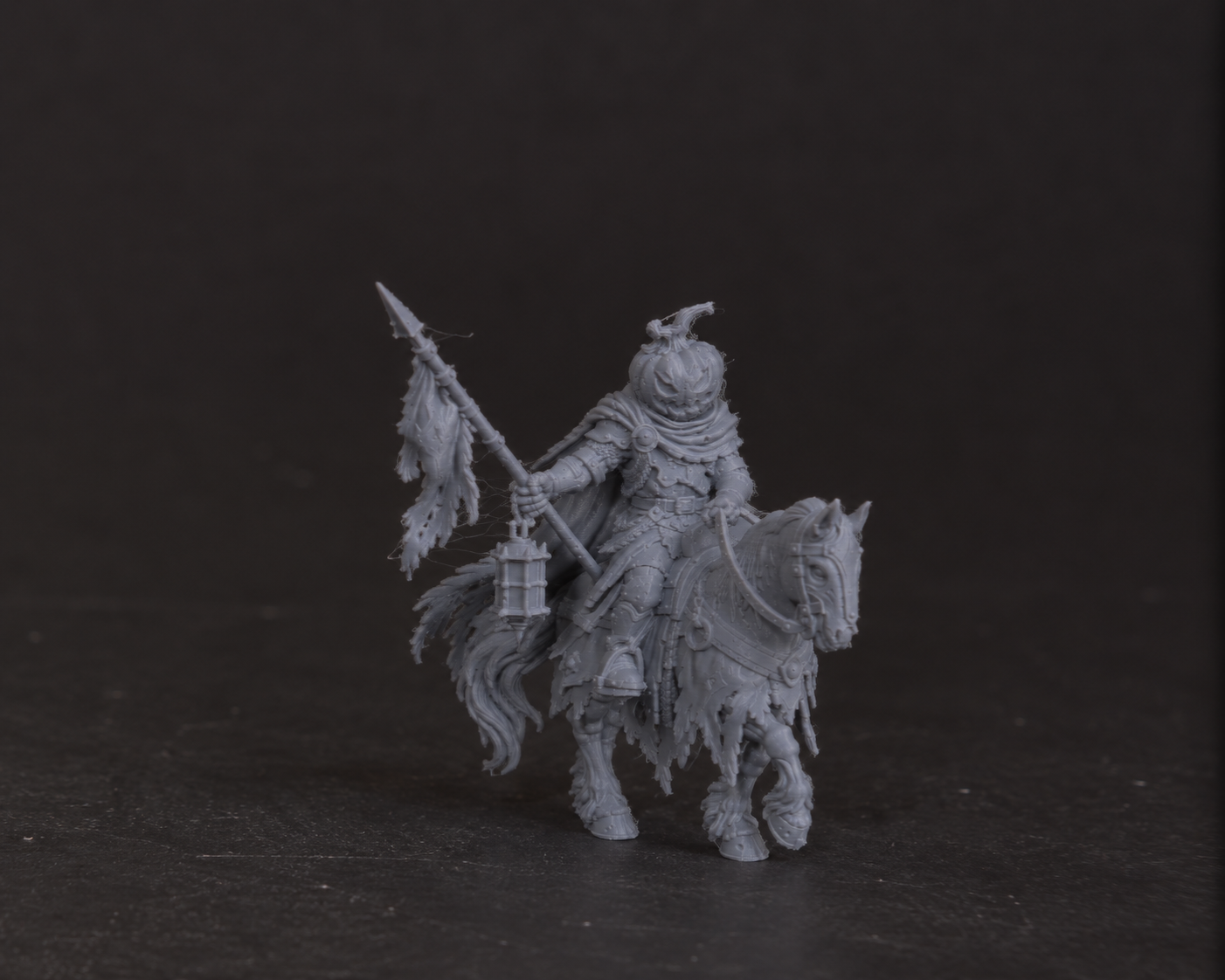 Halloween Miniature – Pumpkin Knight 32mm - 1