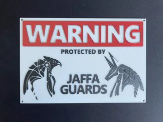 Jaffa Guards Parody Sign