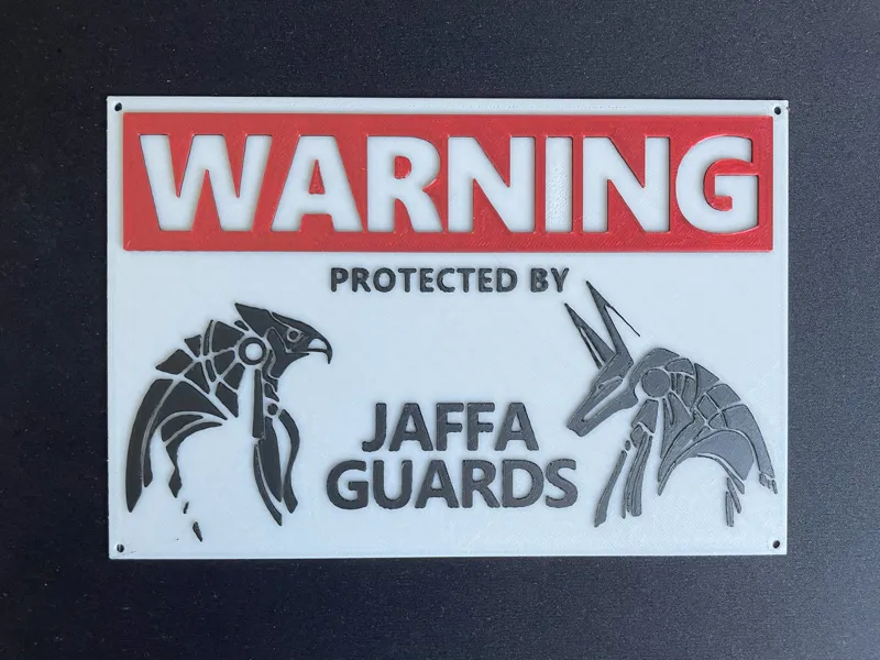 Jaffa Guards Parody Sign