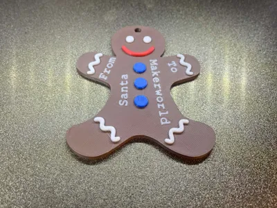 Ginderbread man Gift tag