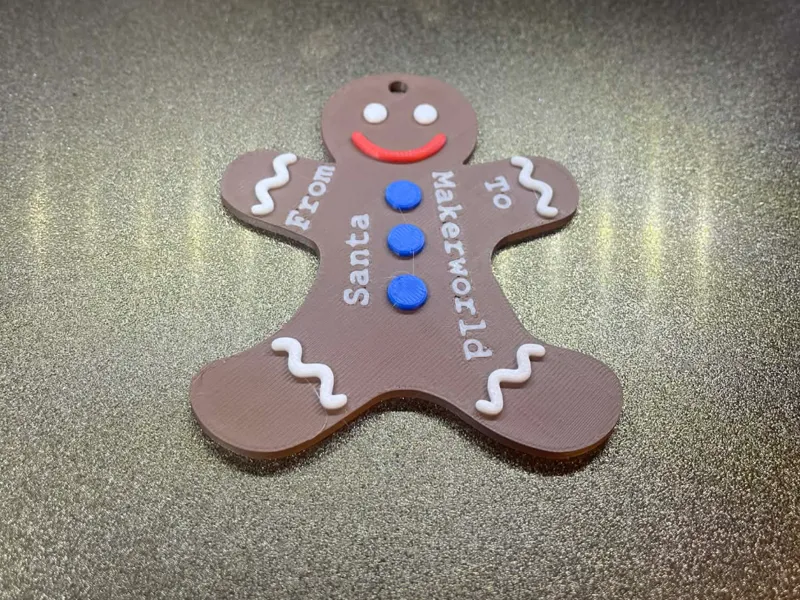 Ginderbread man Gift tag