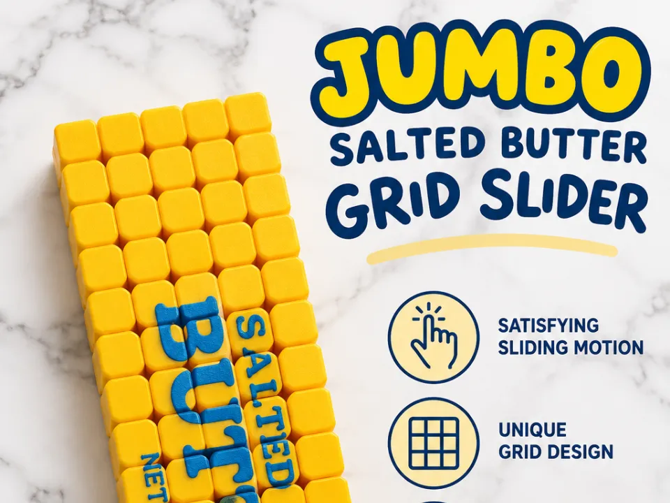 Motion Butter Jumbo Salted Butter Grid Slider - Free 3D Print Model - MakerWorld
