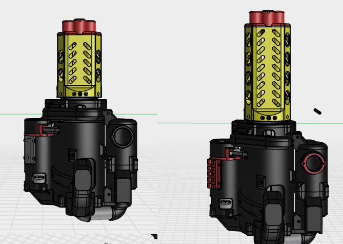 Miniatura 6 do modelo 3D 蛋仔Q3加特林，整体只要400元(不包含电池和打印件)，配料和教程完全公开