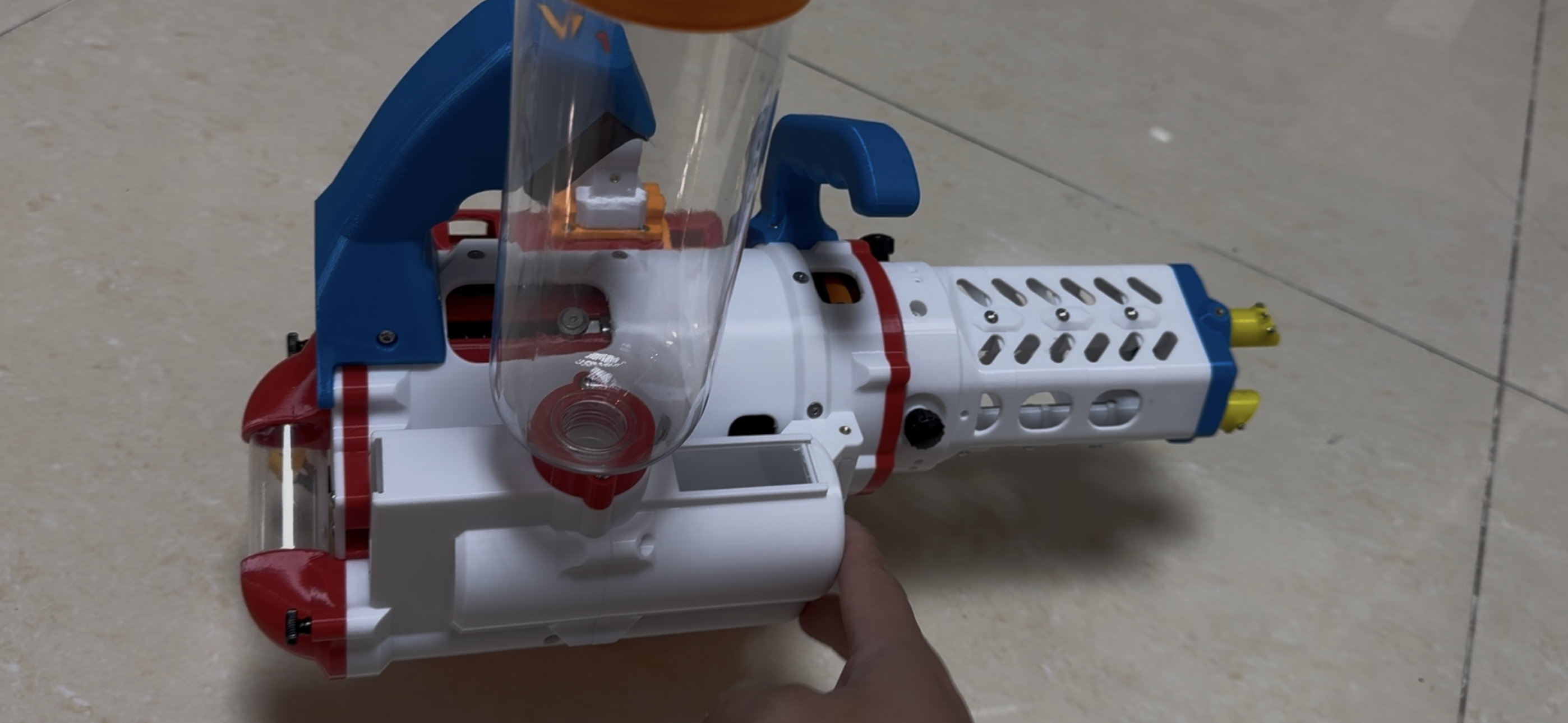 Miniatura 1 do modelo 3D 蛋仔Q3加特林，整体只要400元(不包含电池和打印件)，配料和教程完全公开