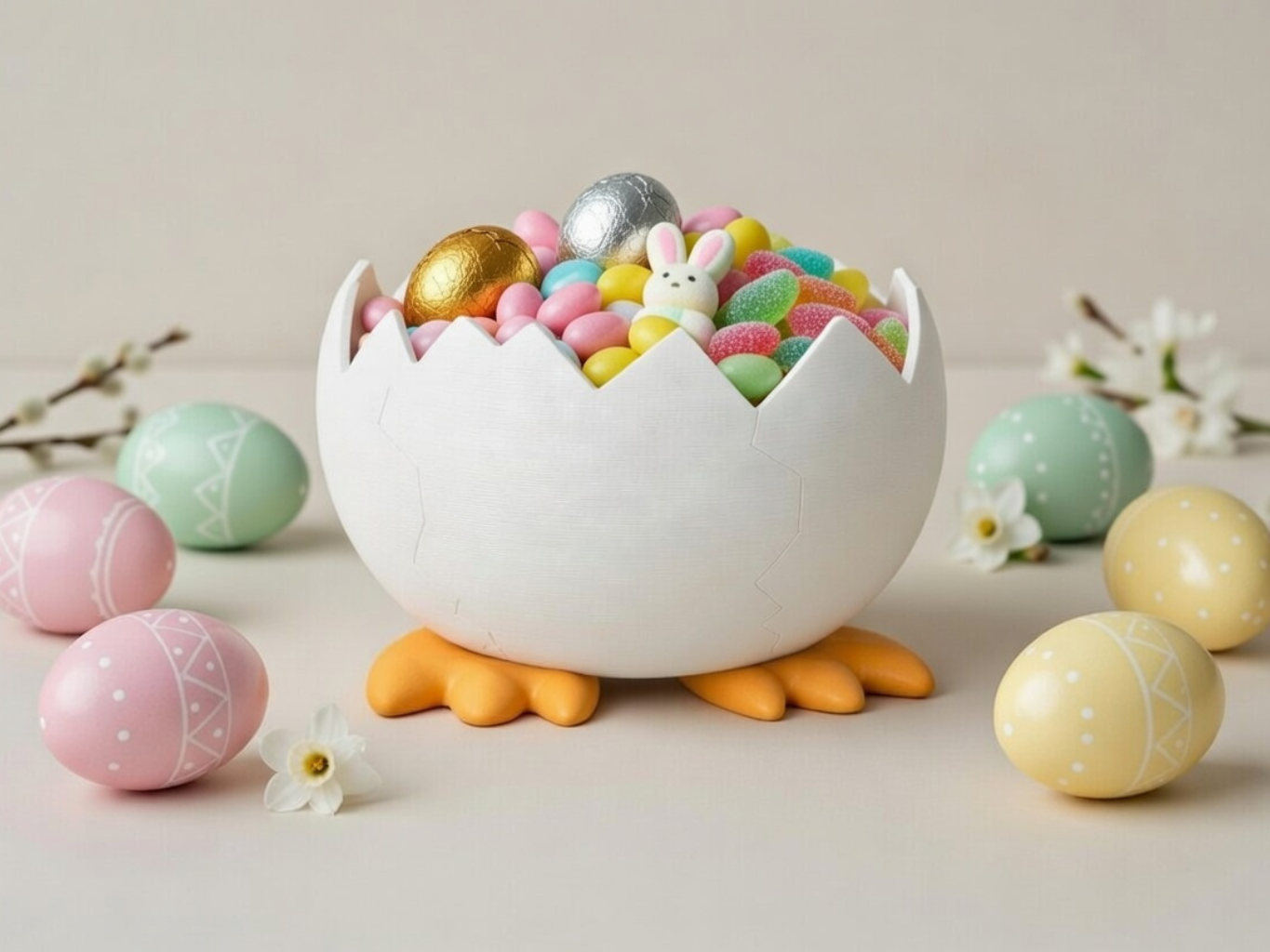 Easter Egg Chicken Bowl