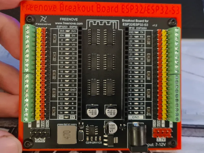 Freenove ESP32/ESP32-S3 Breakout Board Backplate