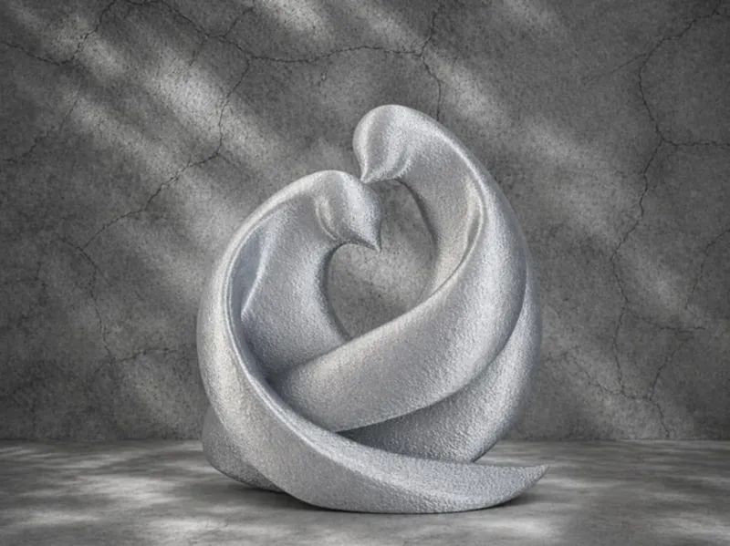 Abstract Couple Sculpture – Modern Decor