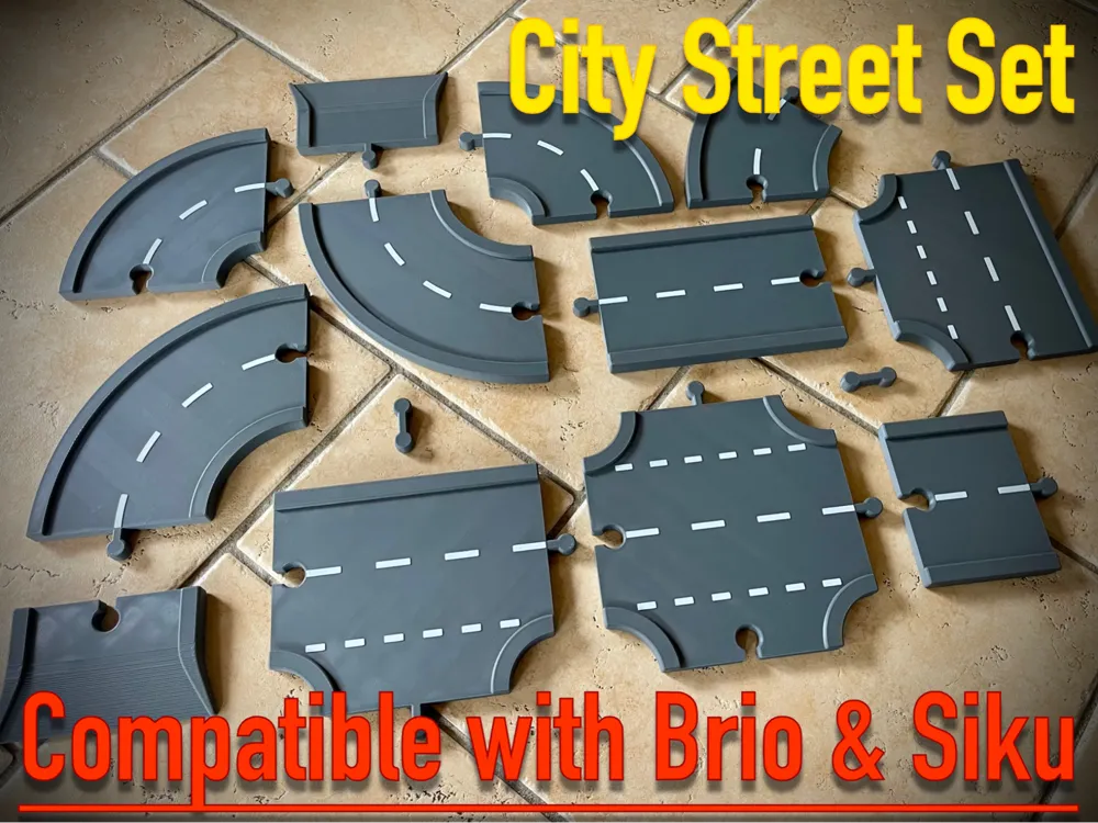 Toy Road Set - Brio, Siku Compatible by CreatorPaul MakerWorld ...