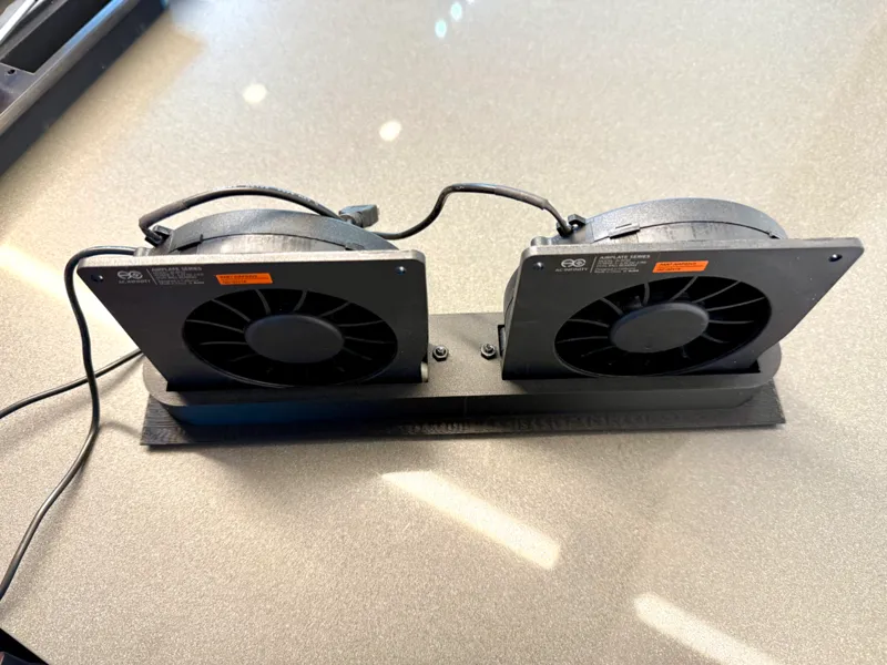 2x AC Infinity AIRPLATE S2 adapter for 12" intake