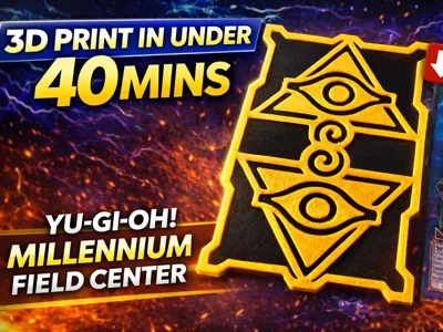 YUGIOH- field center -Millennium eye EDITION V3 - Free 3D Print Model -  MakerWorld