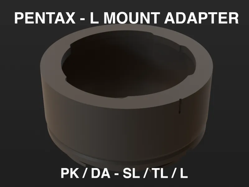 Pentax PK to L-Mount Adapter