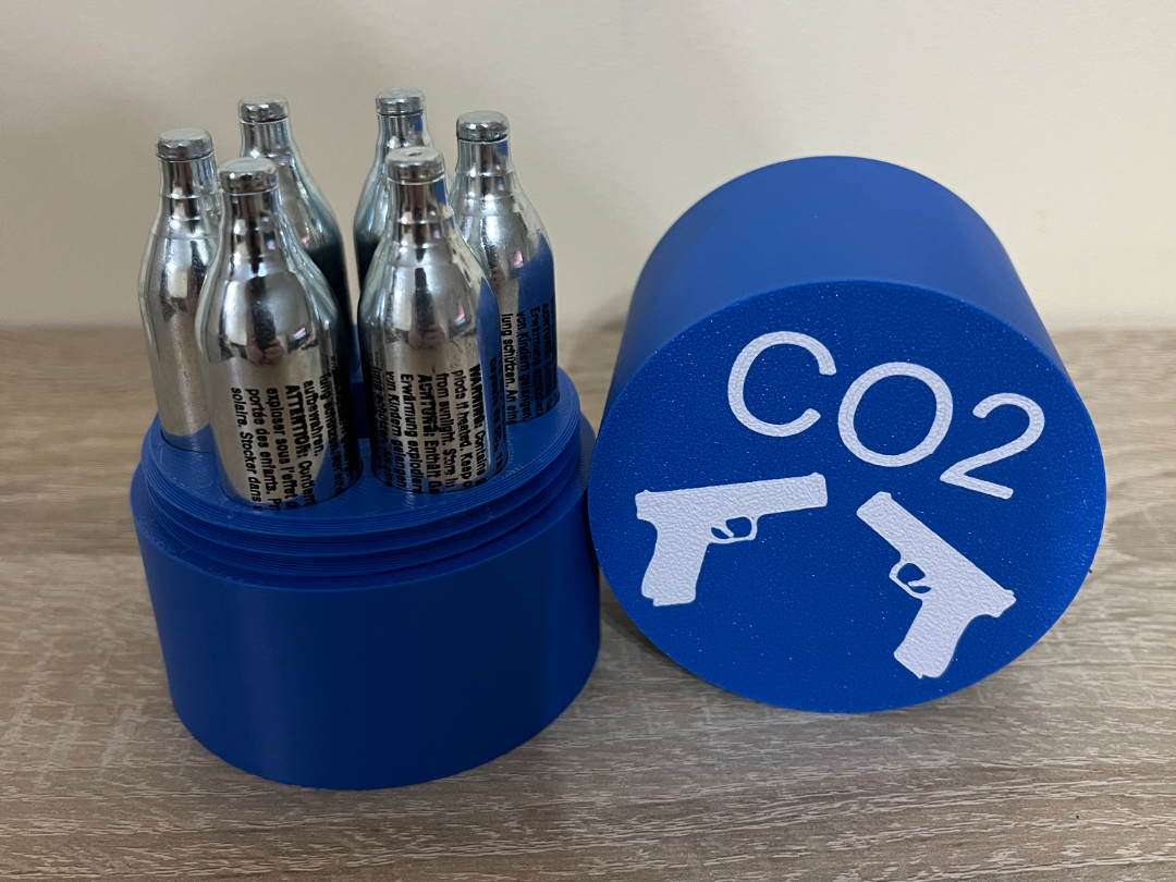 Airsoft CO2 cartridge holder for 12 g 