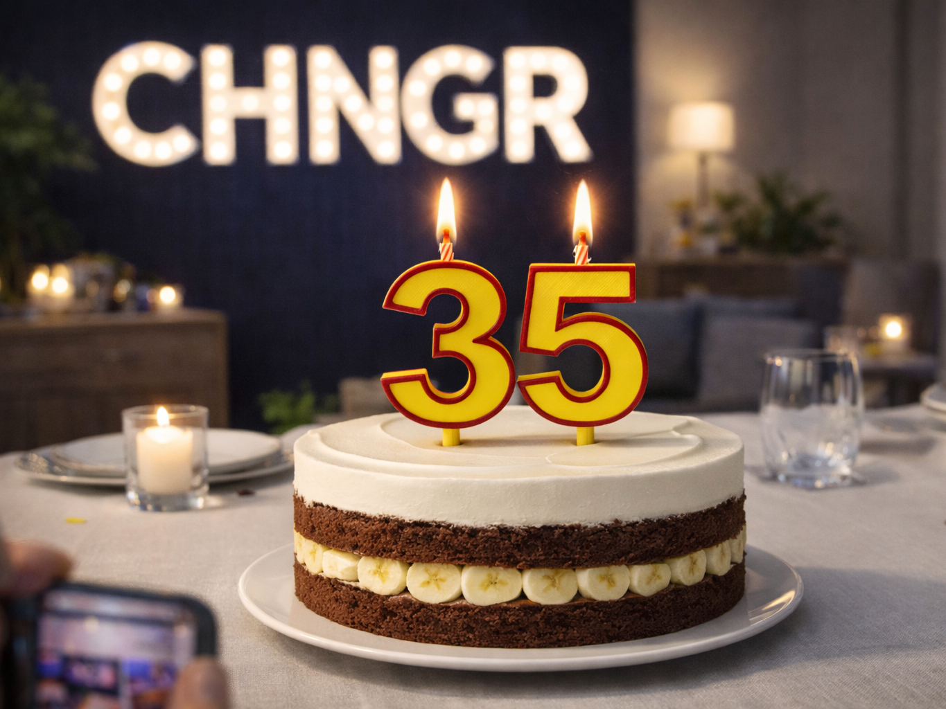 CHNGR Premium Birthday Number Candle Set 0-9