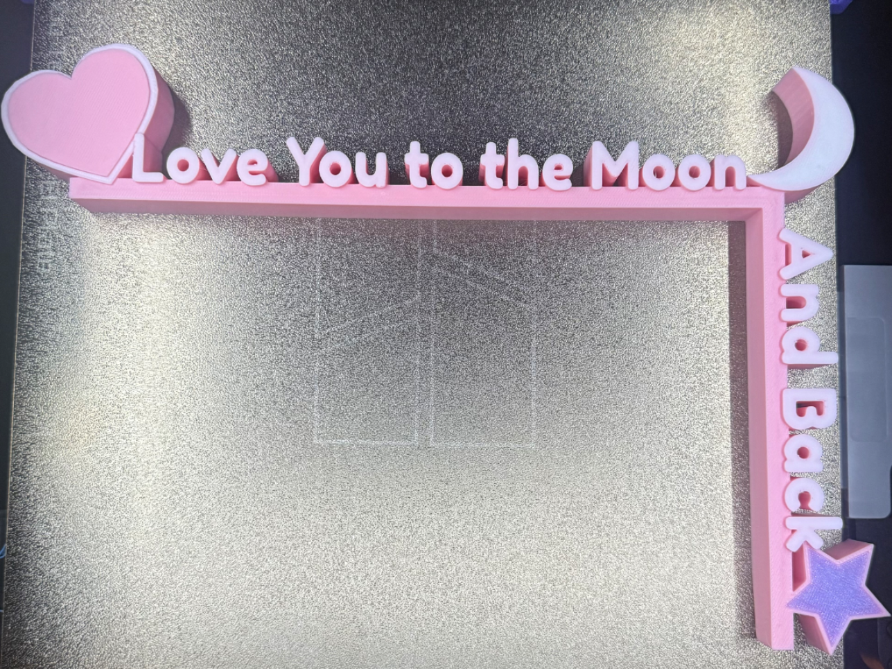 Love You to the Moon and Back Door Corner Hanger 