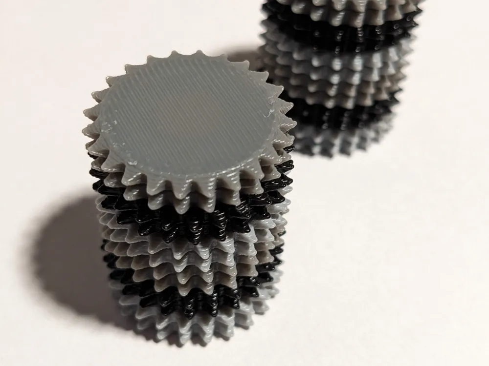 Embedded Magnets Magnetic Spiky Stim Toy - 8x3 embedded magnets - Free 3D Print Model ...