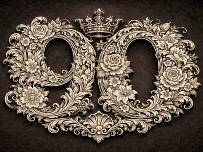 floral 90 Baroque style