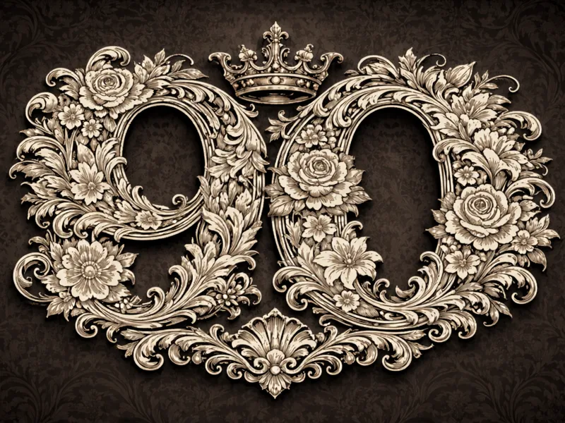 floral 90 Baroque style