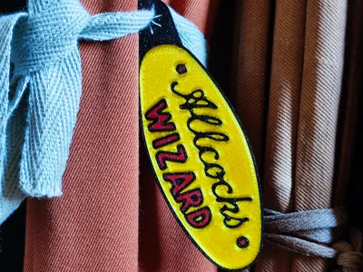 Allcocks Wizard Rod Bag Tag